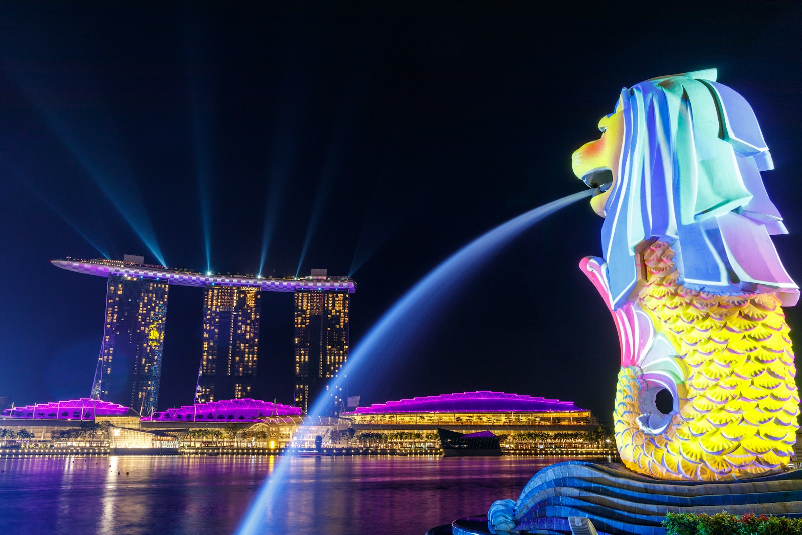 Merlion and Marina Bay, Singapore